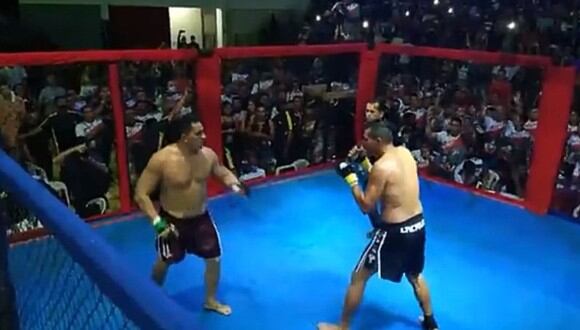 Así fue la pelea de dos políticos brasileños que arreglaron sus diferencias en una jaula de MMA. (Foto: Paulo Rodrigo / YouTube)