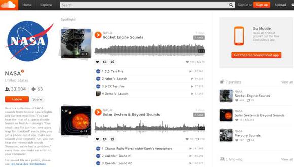 La NASA comparte sonidos de misiones espaciales en SoundCloud