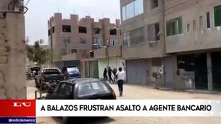 San Martín de Porres: Policía frustra asalto de dos extranjeros a agente bancario