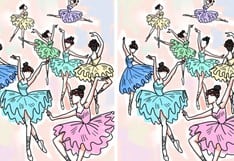 ¿Puedes hallar la única diferencia entre las imágenes de bailarinas en 6 segundos?