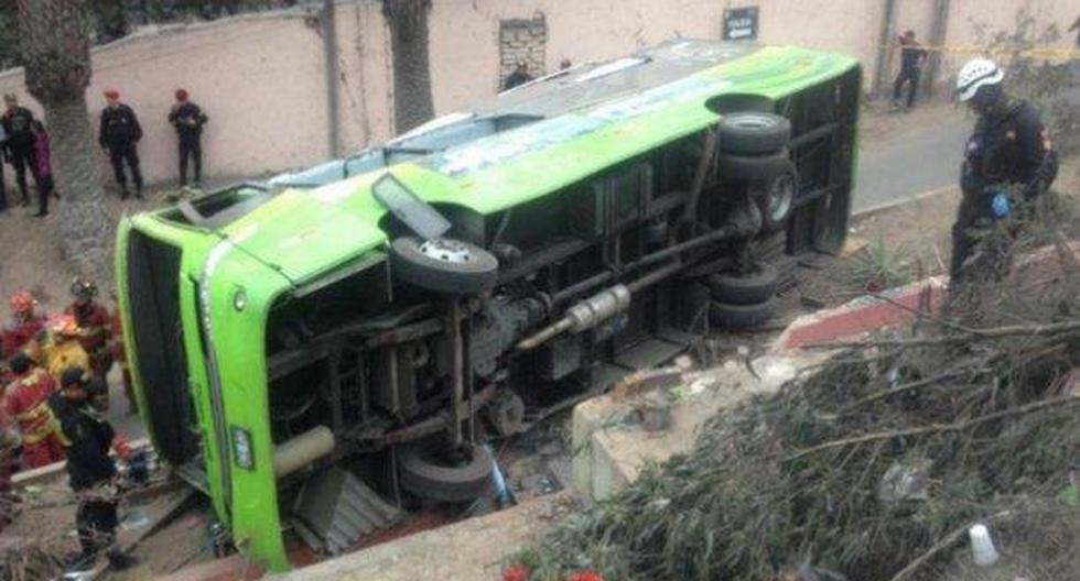 Aún permanecen hospitalizados 18 heridos en accidente de bus. (Foto: Andina)