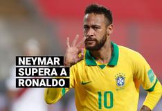 Neymar superó a Ronaldo y es el segundo goleador histórico de la selección brasileña
