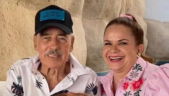 El actor Andrés García junto a su esposa Margarita Portillo (Foto: Andrés García / Instagram)