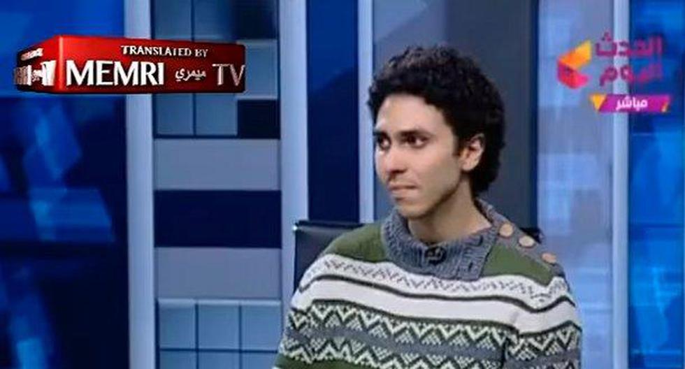 Mohammad Hashem fue invitado para participar en un debate televisivo con el vicerrector de la Universidad de al-Azhar, Mahmoud Ashour, sin saber lo que le esperaba. (Foto: Captura)