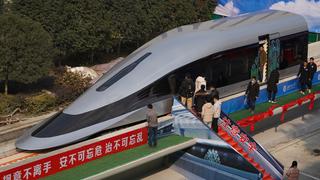 El más rápido: China presenta un tren maglev que promete viajes a 620 kilómetros por hora 