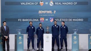 Supercopa de España: el Barcelona chocará ante el Atlético y el Real Madrid contra el Valencia