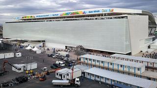 El mar de grafitis que rodea el Arena Corinthians