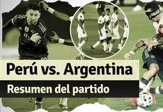 Argentina 1-0 Perú: resumen del partido por Eliminatorias Qatar 2022