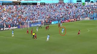 Al ángulo: golazo de Jesús Castillo para el 2-1 de Cristal vs. Tolima | VIDEO