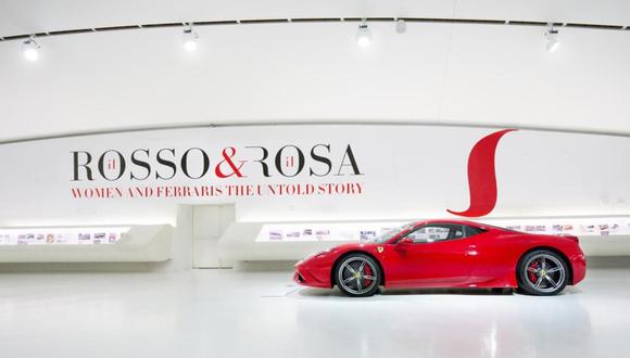 Ferrari exhibe los modelos más representativos utilizados por las estrellas femeninas de distintas épocas. (Fotos: Ferrari).