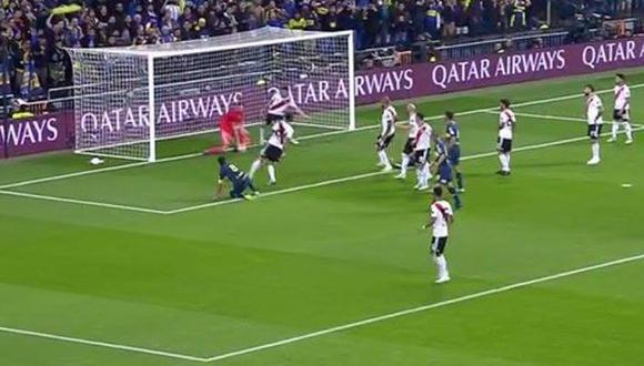 Pablo Pérez y la volea que casi se convierte en el 1-0 en el Bernabéu | Foto: captura
