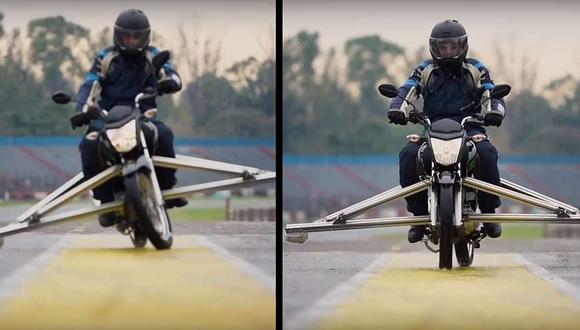 En las imágenes de Youtube se aprecia la enorme diferencia en la pérdida de control entre una moto y otra. (Youtube)