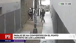 San Juan de Lurigancho: banda delincuencial opera en desolado pasaje del jirón Los Topacios | VIDEO