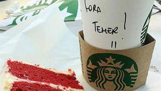 "Fuera Temer", el nombre con que piden café en Starbucks Brasil