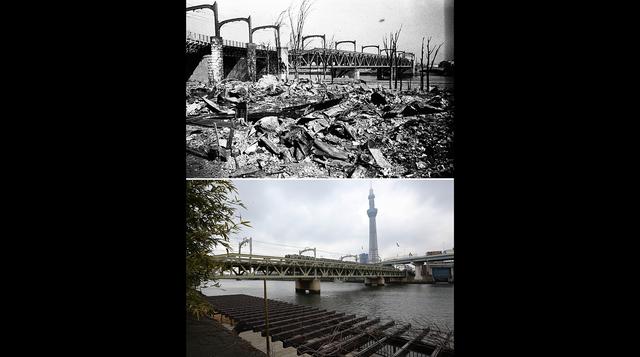 Tokio antes y después de brutal bombardeo ocurrido hace 70 años - 5