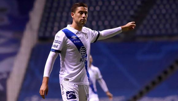 El delantero mexicano-peruano Santiago Ormeño atraviesa un buen momento deportivo en el Puebla de la Liga MX | Foto: EFE