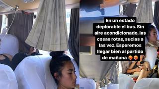 Jugadoras de Universitario denuncian malas condiciones de bus que las traslada a Ayacucho