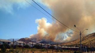 Alerta roja por incendios forestales en zona central de Chile