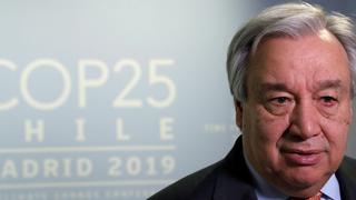 António Guterres dice estar “decepcionado” por la COP25 y lamenta la “oportunidad perdida"