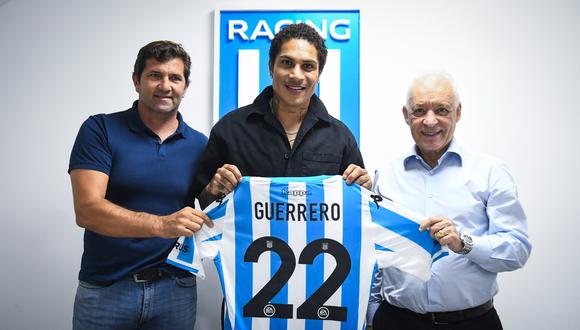 Las redes sociales del máximo ente del fútbol, también anunció el fichaje del peruano por el club argentino. (Foto: @RacingClub)