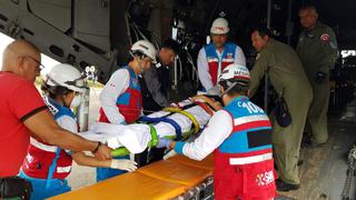 Avión de la FAP traslada a Lima a heridos en accidente en Chachapoyas | FOTOS