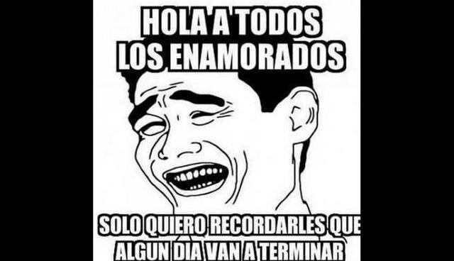 Memes sobre San Valentín son virales en las redes sociales.
 (Foto: Facebook)