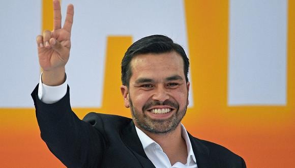 El candidato presidencial por el Partido Movimiento Ciudadano, Jorge Álvarez Maynez, en la Ciudad de México, el 22 de febrero de 2024. (Foto de CARL DE SOUZA / AFP)