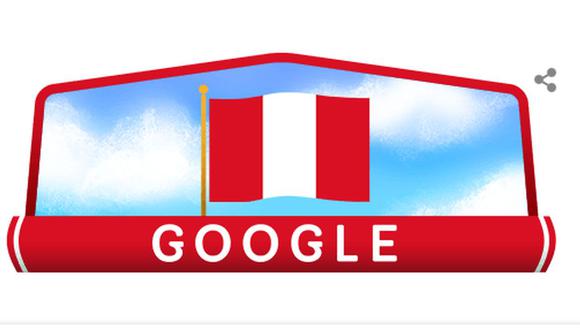 Este es el 'doodle' de Google por Fiestas Patrias en Perú | Captura de imagen