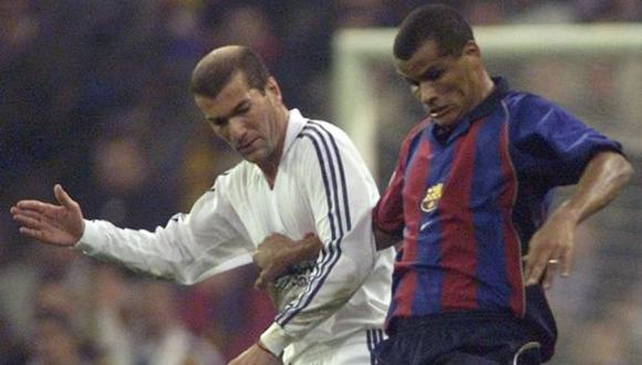 Rivaldo y Zidane en un clásico. (Foto: Reuters)