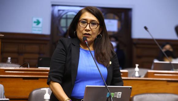 La congresista Marleny Portero realizó una denuncia en redes sociales. (Foto: Congreso)