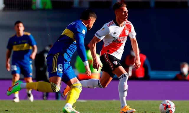 Boca visita a River en el Estadio Monumental por la Liga Argentina | Foto: EFE.