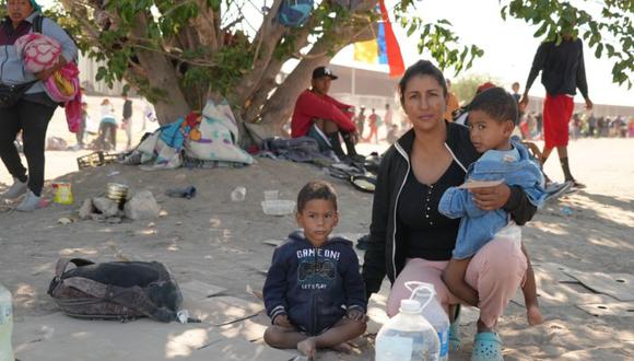 MiLexi Gomez hizo junto a sus hijos una travesía peligrosa desde Venezuela hasta la frontera de Estados Unidos.