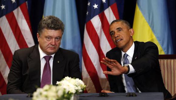 Obama y Poroshenko dialogan sobre la crisis al este de Ucrania