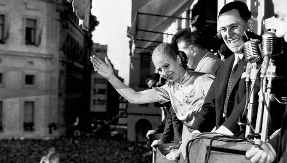 María Eva Duarte de Perón, más conocida como Evita, participó activamente en el gobierno de su esposo Juan Domingo Perón. (Agencia AP)