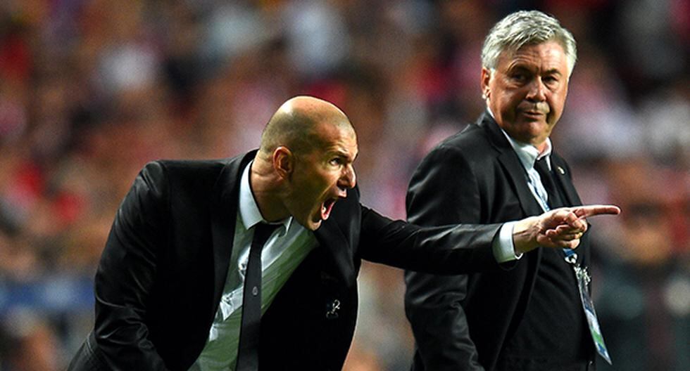 El duelo Real Madrid vs Bayern Munich significará el encuentro entre Carlo Ancelotti y su exasistente Zinedine Zidane. Maestro ante alumno. (Foto: Getty Images)