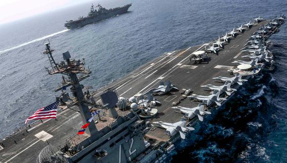 Irán puede hundir los portaaviones de Estados Unidos con sus "armas secretas", dice general Morteza Qorbani. (AFP).