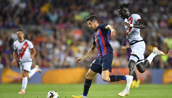 Barcelona .empató 0-0 con Rayo Vallecano en el partido de la primera jornada de LaLiga Santander en el estadio Spotify Camp Nou (Foto: AFP)