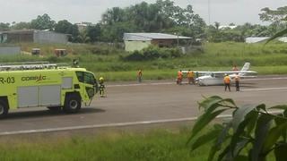 Avioneta sufre accidente en el aeropuerto de Yurimaguas[FOTOS]