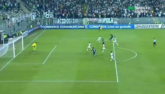 Colo Colo vs. Universidad Católica de Ecuador: chilenos caen 1-0 por este golazo de Chalá en Sudamericana. (Video: DirecTV Sports / Foto: Captura de pantalla)