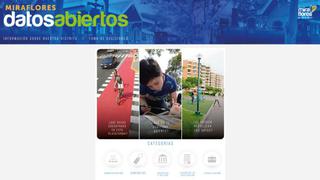 Miraflores presentó su portal web de datos abiertos