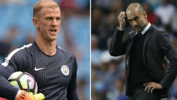 Joe Hart y el irónico mensaje a Guardiola tras partido con City