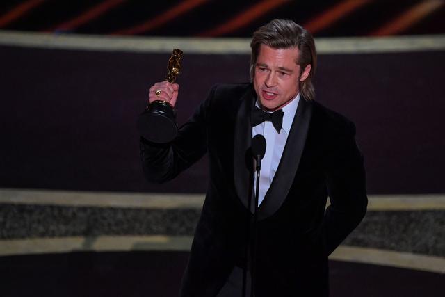 Oscar 2020. Brad Pitt ha barrido con la temporada de premios con su papel como el doble de acción Cliff Booth en la cinta "Once Upon a Time in Hollywood". (Foto: AFP)