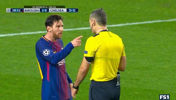 Barcelona vs. Chelsea: el enojo de Lionel Messi con el árbitro del partido | VIDEO