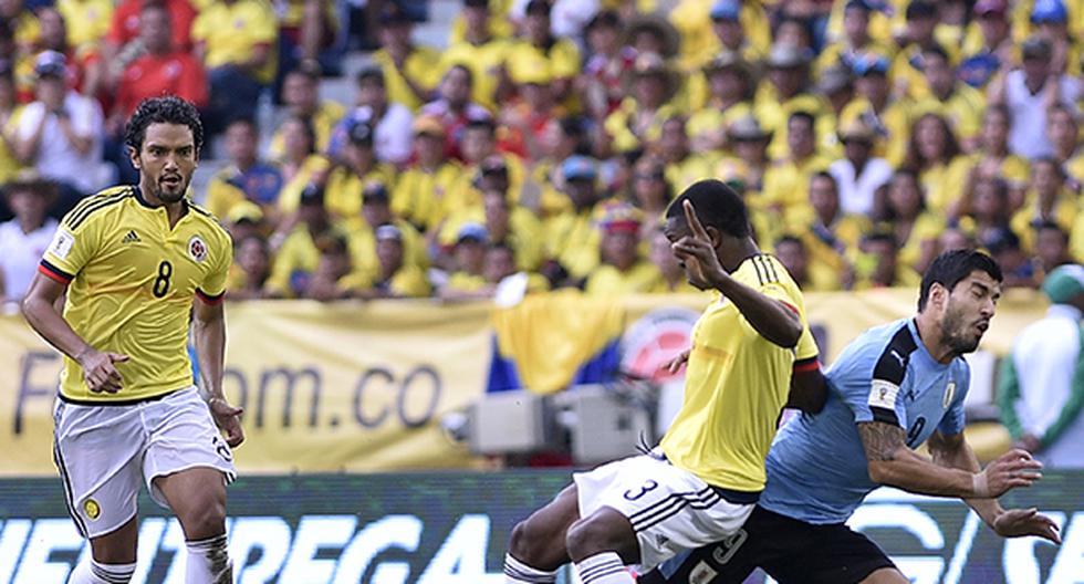 Colombia vs Uruguay protagonizan un atractivo partido por la décima fecha de las Eliminatorias Rusia 2018 en el Metropolitano de Barranquilla. (Foto: Getty Images)