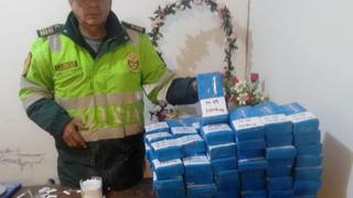 Puno: incautan 84 kilos de droga oculta en camioneta en vía Juliaca-Lampa