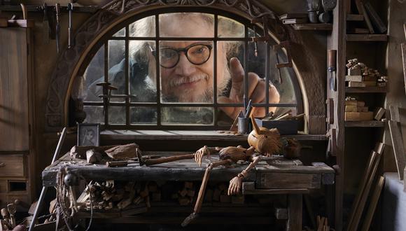Guillermo del Toro en el set "Pinocho".