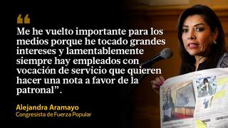 La defensa de Alejandra Aramayo por acusaciones de extorsión