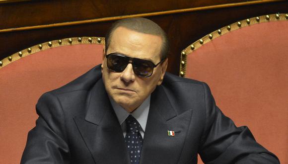 El ex primer ministro multimillonario de Italia, Silvio Berlusconi. (Foto de ALBERTO LINGRIA / AFP)