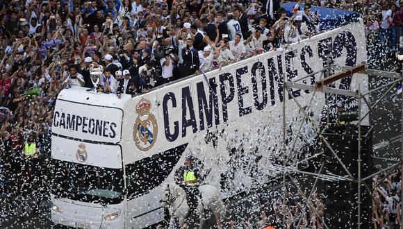 Real Madrid: revive la celebración del equipo merengue en Cibeles con su afición. (Foto: AFP)