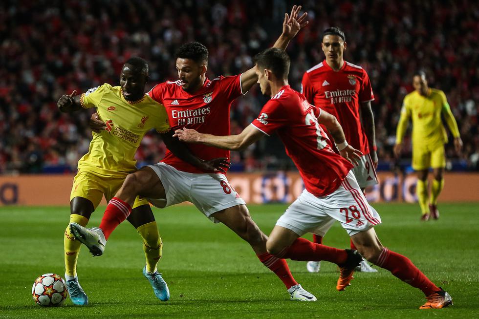 Liverpool enfrentó a Benfica por los octavos de final de la Champions League | Fuente: EFE